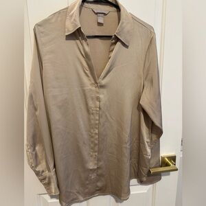 H&M Champagne Button Down Shirt
